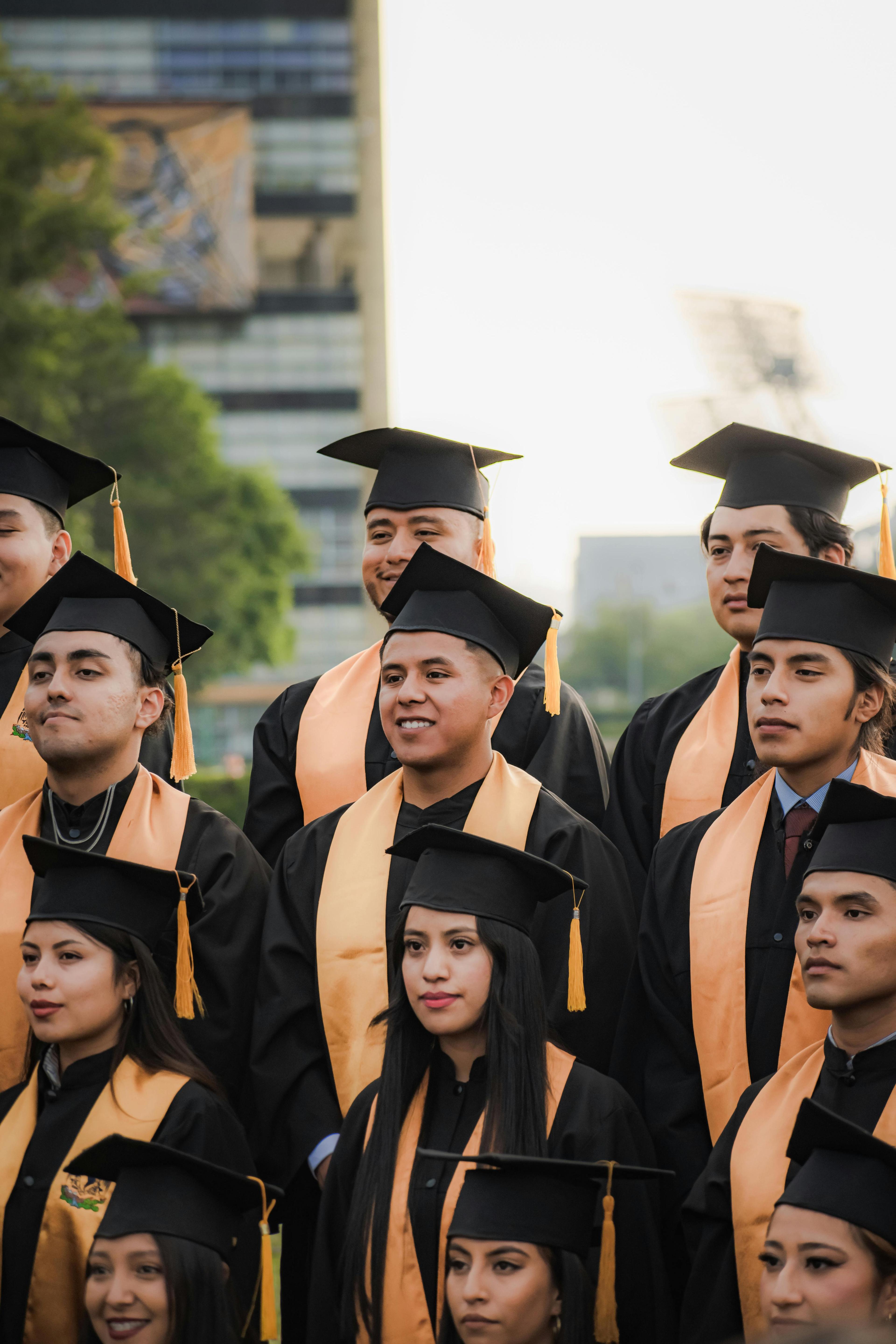 Graduating learners celebrating university progression ambition