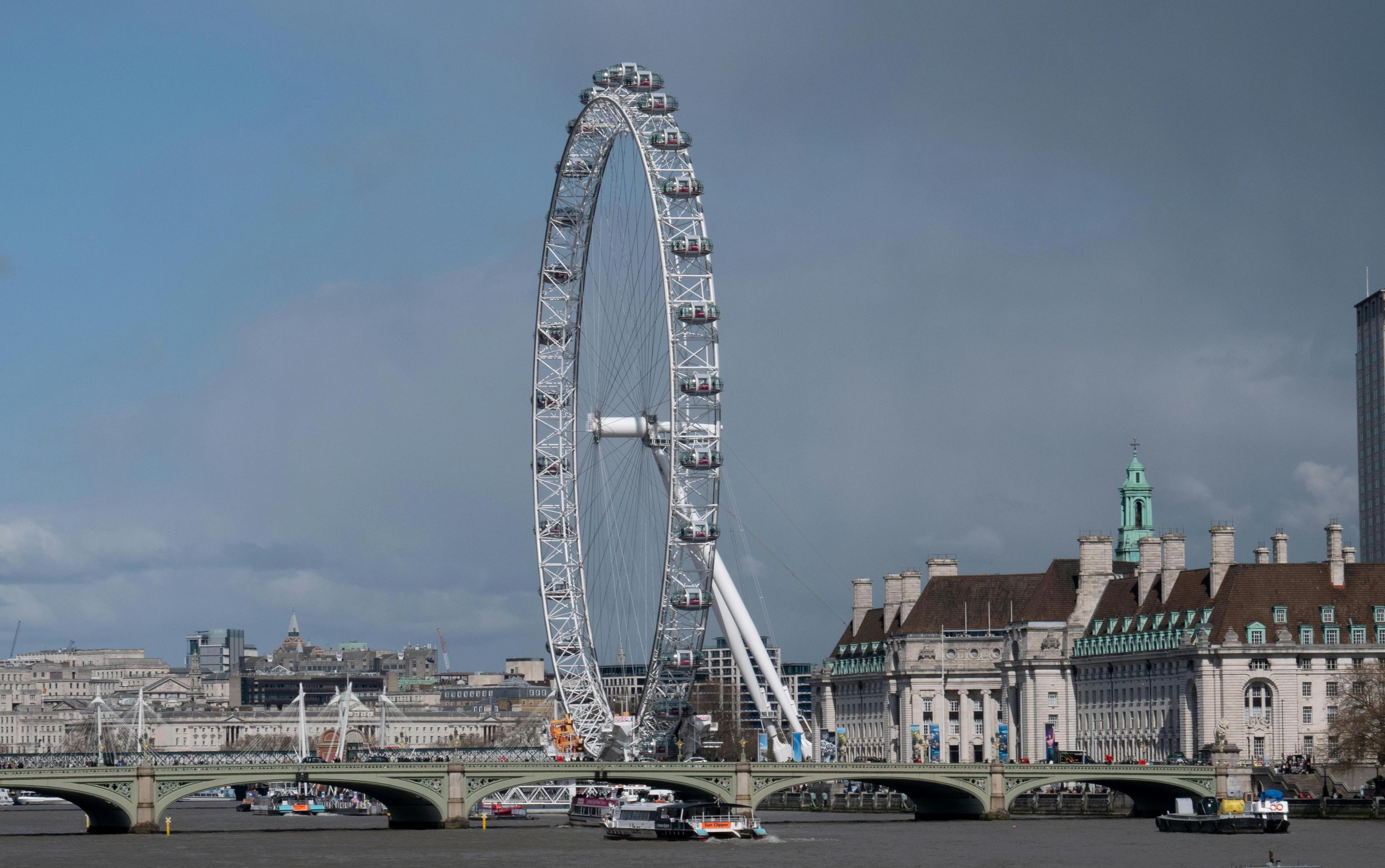 London skyline with the London Eye